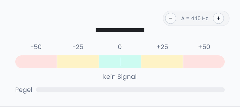 Stimmgerät – kostenloses Musik-Werkzeug von notono